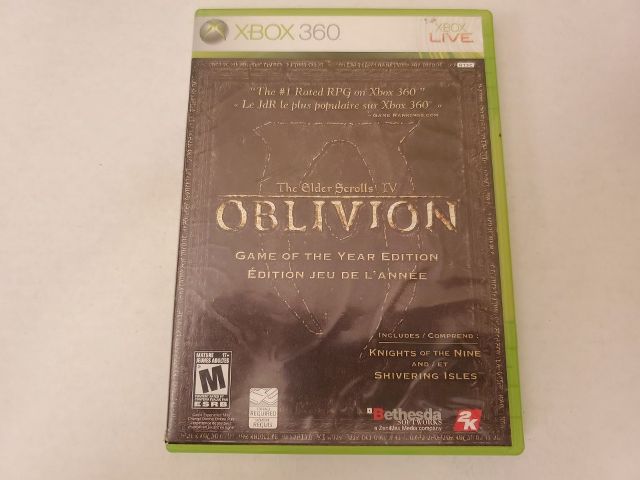 Microsoft Xbox 360 The Elder Scrolls IV Oblivion Game of the year edition video game