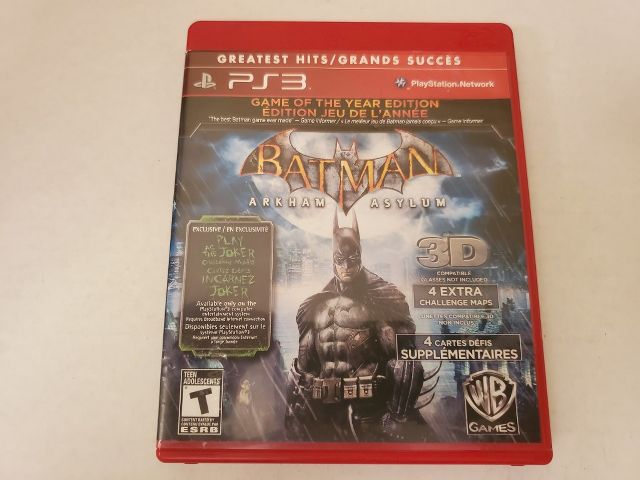 Sony Playstation 3 Batman Arkham Asylum Greatest Hits video game