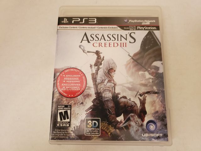 Sony Playstation 3 Assassin's Creed III video game