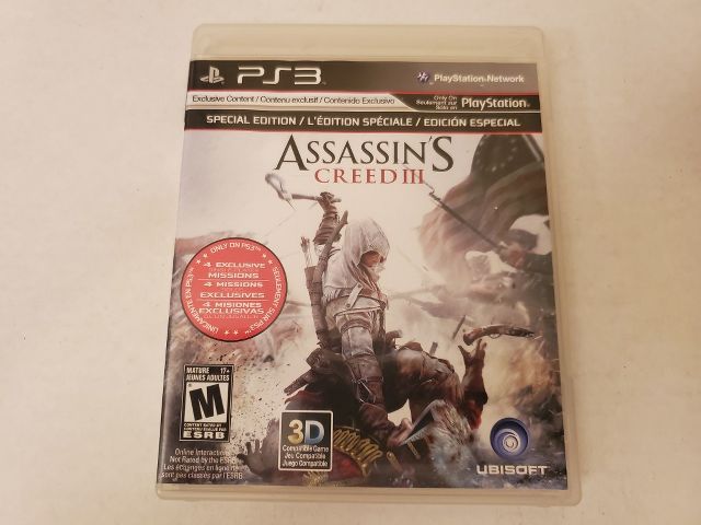 Sony Playstation 3 Assassin's Creed III Special Edition video game