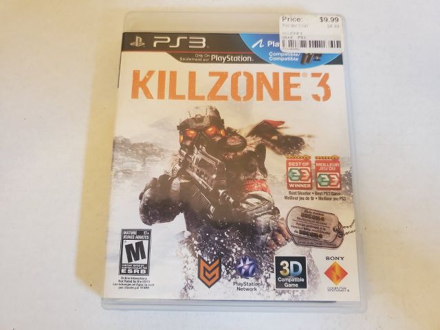 Sony Playstation 3 Killzone 3 video game
