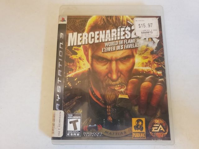 Sony Playstation 3 Mercenaries 2 World In Flames video game