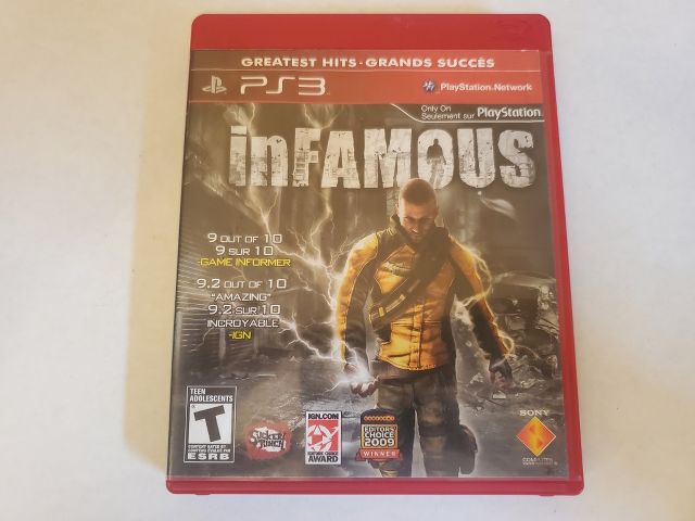 Sony Playstation 3 Infamous Greatest Hits video game
