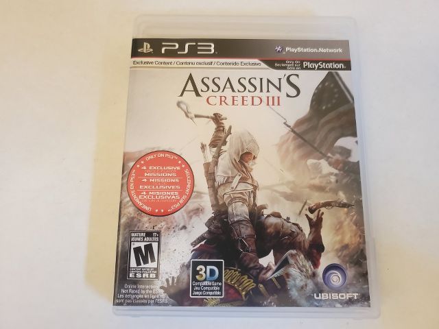 Sony Playstation 3 Assassin's Creed III video game