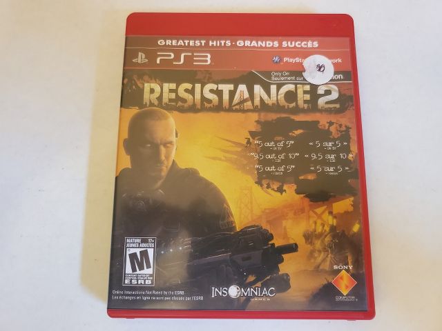 Sony Playstation 3 Resistance 2 Greatest Hits video game