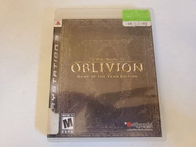 Sony Playstation 3 The Elder Scrolls IV Oblivion Game of the year edition video game
