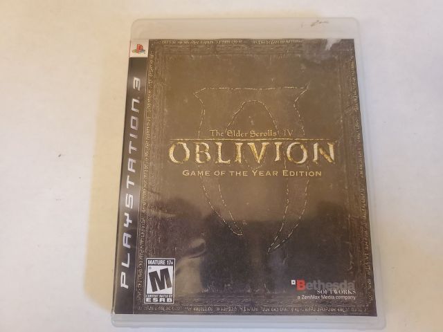 Sony Playstation 3 The Elder Scrolls IV Oblivion Game of the year edition video game