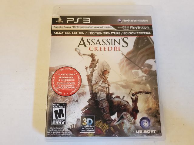 Sony Playstation 3 Assassin's Creed III Signature Edition video game
