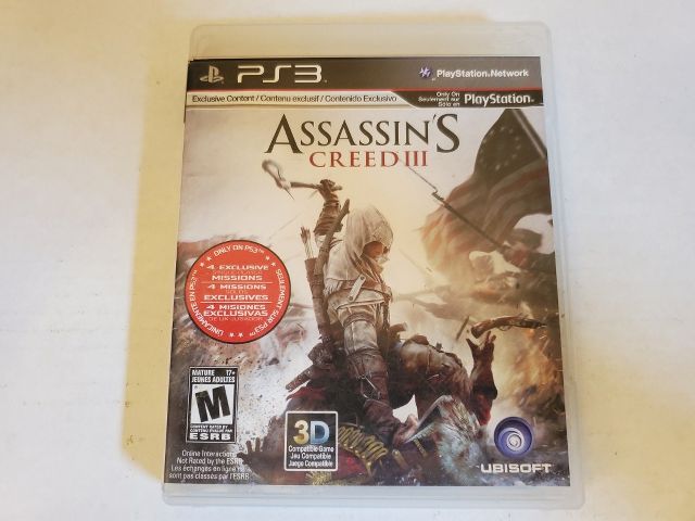 Sony Playstation 3 Assassin's Creed III video game