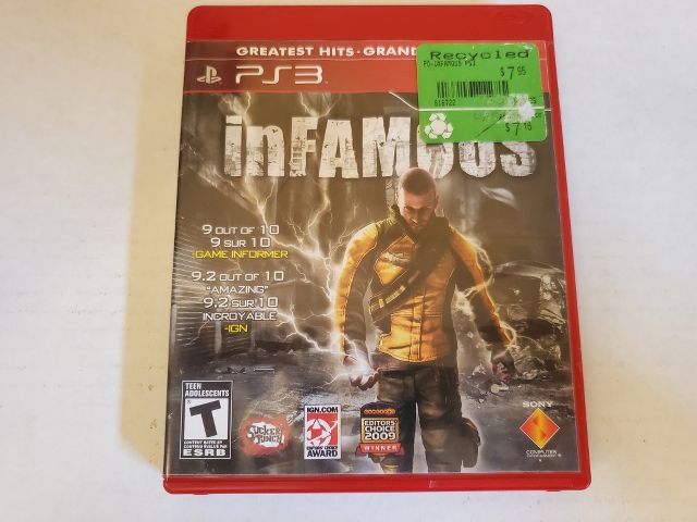 Sony Playstation 3 Infamous Greatest Hits video game