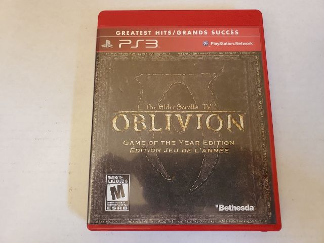 Sony Playstation 3 The Elder Scrolls IV Oblivion Game of the year edition video game