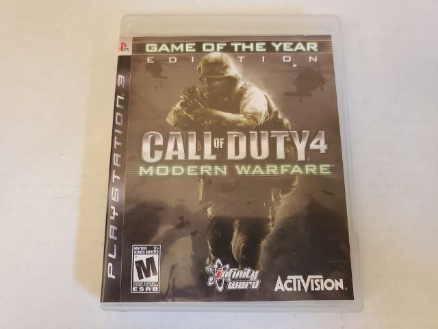 Sony Playstation 3 Call of Duty 4 Modern Warfare Game of the year edition video game