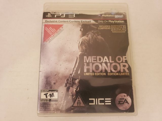 Sony Playstation 3 Medal of Honor Limited Edition video game