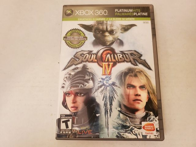 Microsoft Xbox 360 Soul Calibur IV Platinum Hits video game