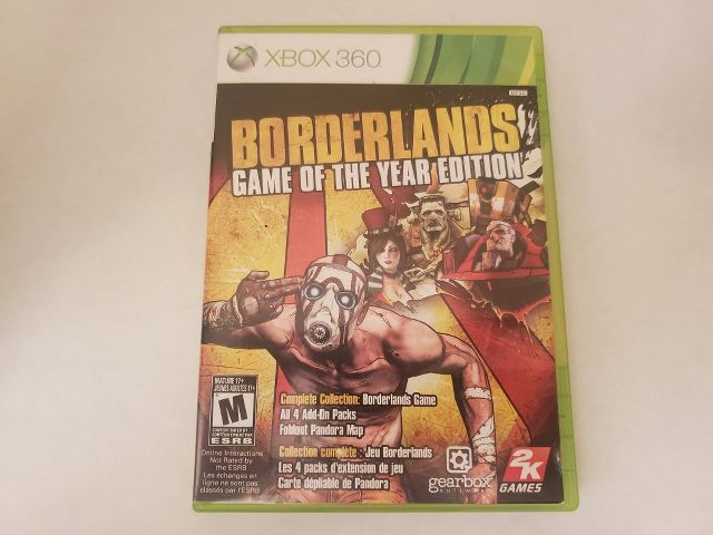 Microsoft Xbox 360 Borderlands Game Of The Year Edition video game