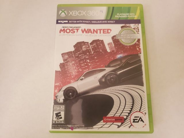 Microsoft Xbox 360 Need for Speed Most Wanted Platinum Hits video game