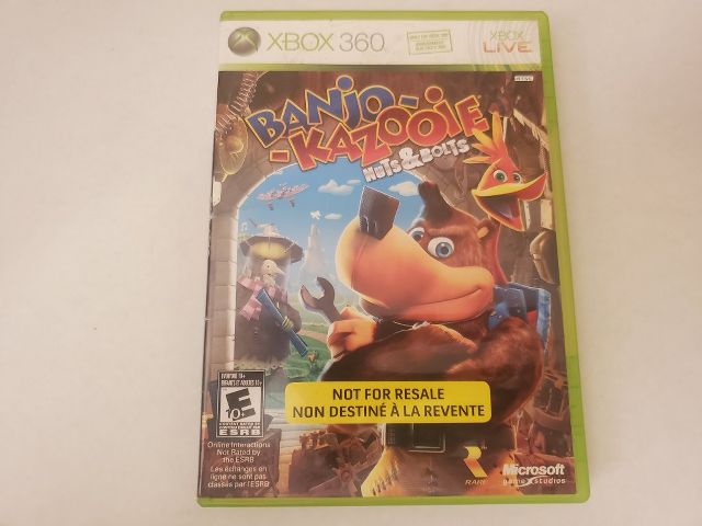 Microsoft Xbox 360 Banjo Kazooie Nuts & Bolts Not for resale video game