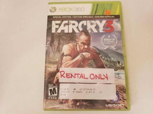 Microsoft Xbox 360 Farcry 3 Special Edition video game