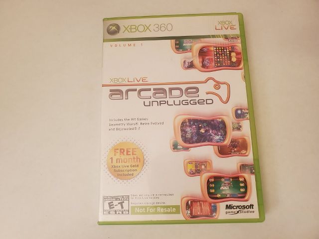 Microsoft Xbox 360 Arcade Unplugged video game