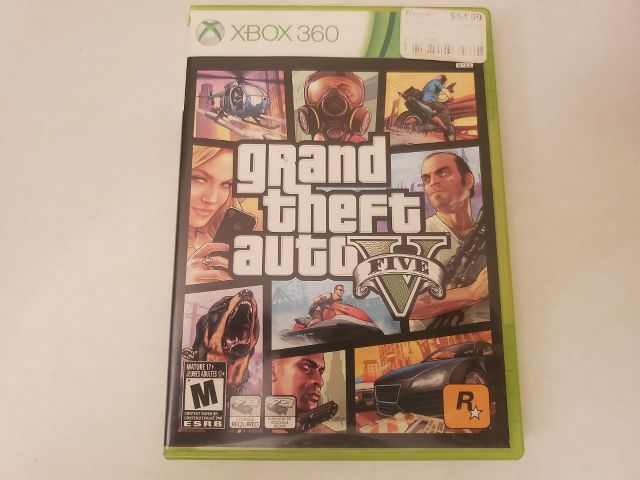 Microsoft Xbox 360 Grand Theft Auto V video game
