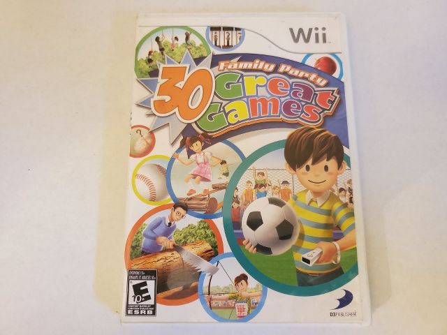 Nintendo Wii 30 Great Games Family Party video game