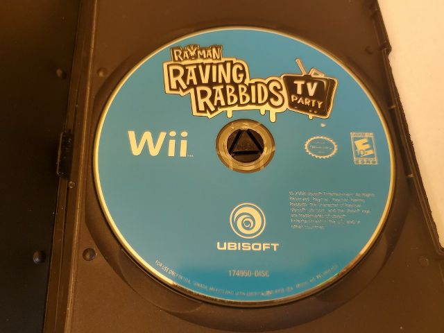 Nintendo Wii Rayman Raving Rabbids TV Party video game