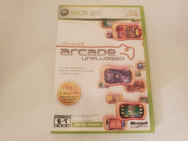 Microsoft Xbox 360 Arcade Unplugged video game