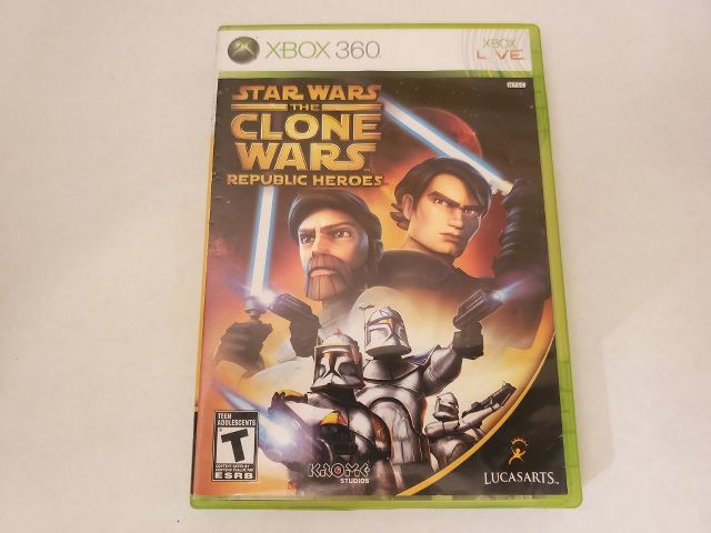 Microsoft Xbox 360 Star Wars The Clone Wars Republic Heroes video game