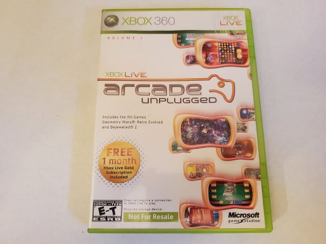 Microsoft Xbox 360 Arcade Unplugged video game