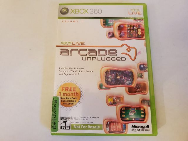 Microsoft Xbox 360 Arcade Unplugged video game