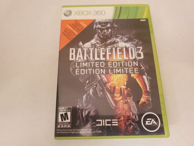 Microsoft Xbox 360 Battlefield 3 Limited Edition video game