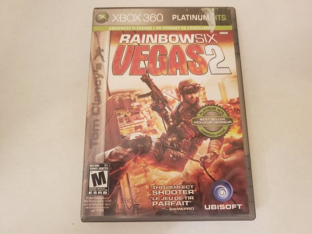 Microsoft Xbox 360 Rainbow Six Vegas 2 Platinum Hits video game