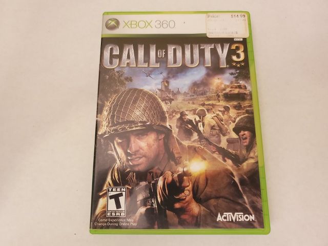Microsoft Xbox 360 Call of Duty 3 video game