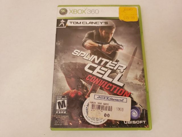 Microsoft Xbox 360 Splinter Cell Conviction video game