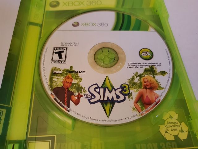 Microsoft Xbox 360 The Sims 3 video game