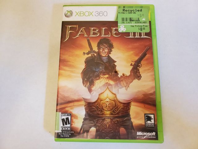 Microsoft Xbox 360 Fable III video game