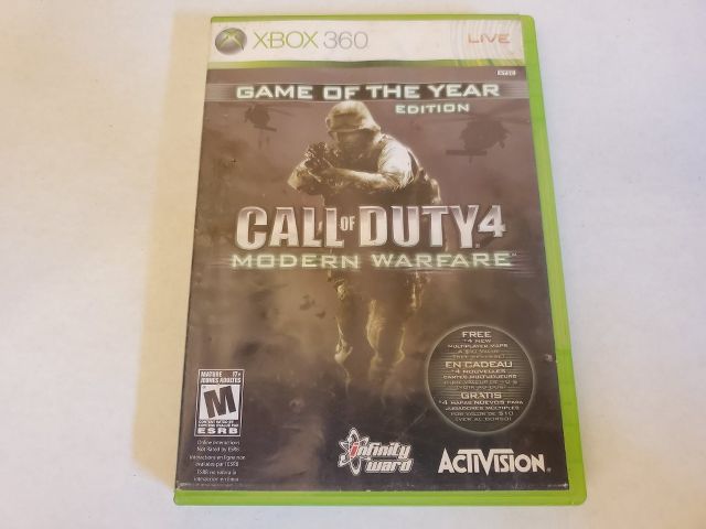 Microsoft Xbox 360 Call of Duty 4 Modern Warfare Game of the year edition video game