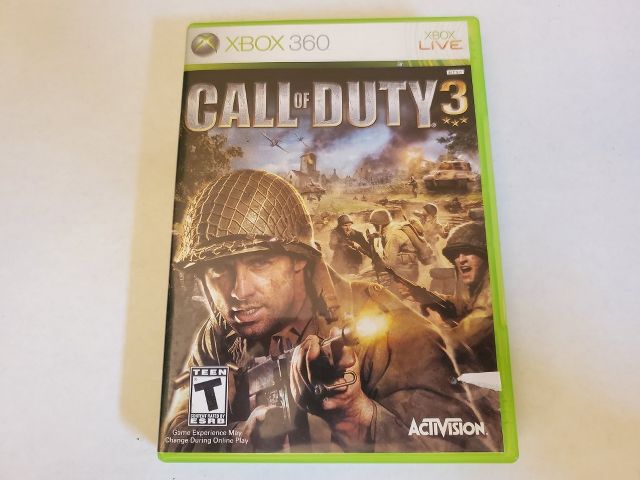 Microsoft Xbox 360 Call of Duty 3 video game
