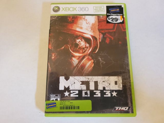 Microsoft Xbox 360 Metro 2033 video game