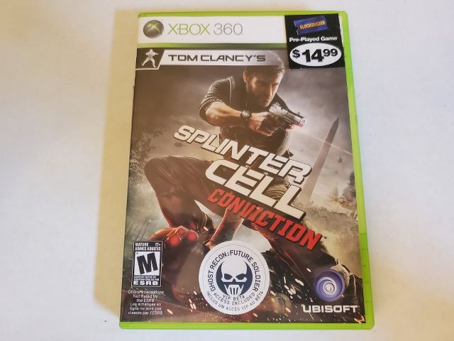 Microsoft Xbox 360 Splinter Cell Conviction video game