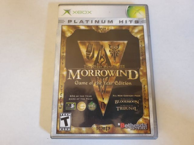 Microsoft Xbox The Elder Scrolls III Morrowwind Platinum Hits video game