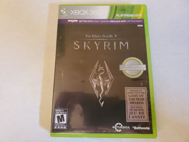 Microsoft Xbox 360 The Elder Scrolls V Skyrim Platinum Hits video game