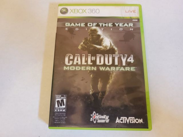 Microsoft Xbox 360 Call of Duty 4 Modern Warfare Game of the year edition video game