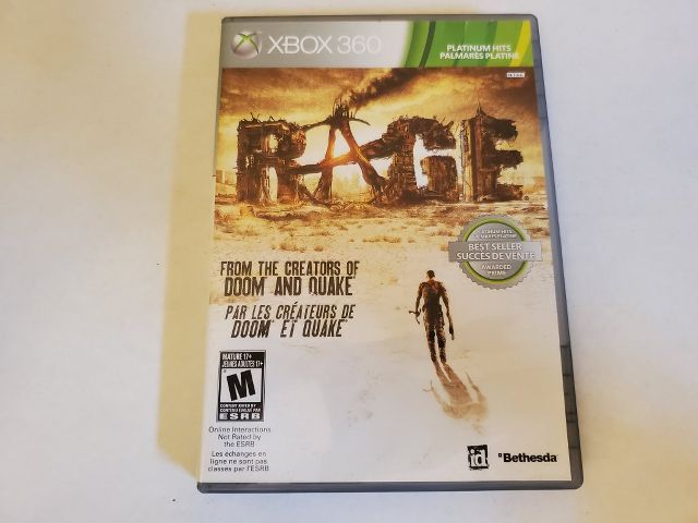 Microsoft Xbox 360 Rage Platinum Hits video game