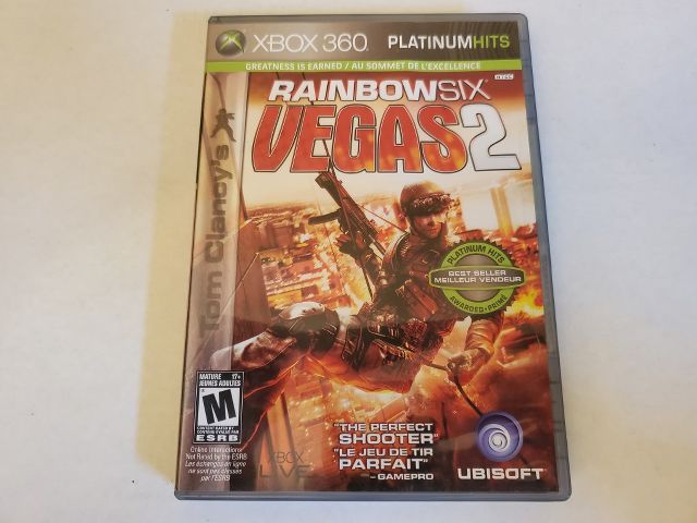 Microsoft Xbox 360 Rainbow Six Vegas 2 Platinum Hits video game