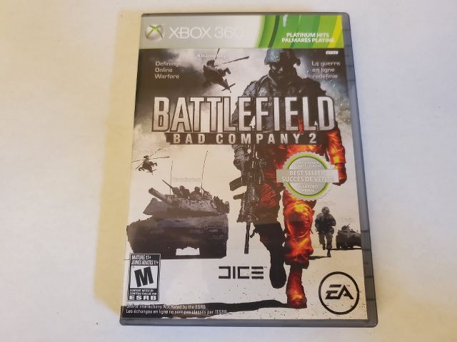 Microsoft Xbox 360 Battlefield Bad Company 2 Platinum Hits video game