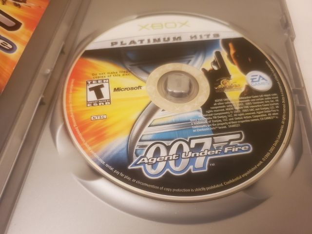 Microsoft Xbox 007 Agent Under Fire Platinum Hits video game