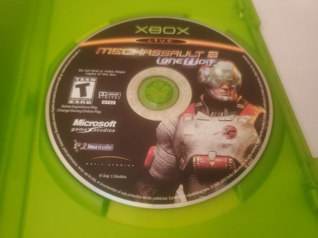 Microsoft Xbox Mechassault 2 Lone Wolf video game