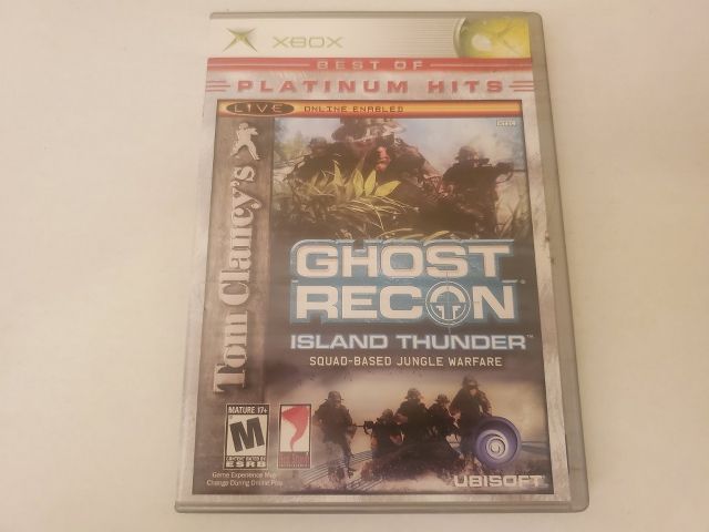Microsoft Xbox Ghost Recon Island Thunder Platinum Hits video game