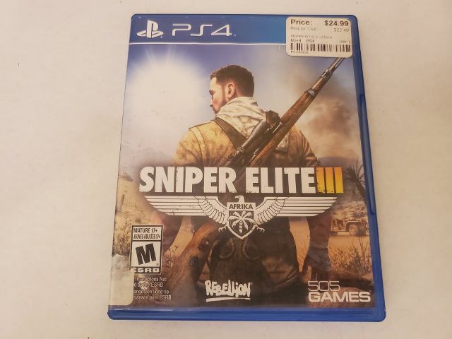 Sony Playstation 4 Sniper Elite III video game